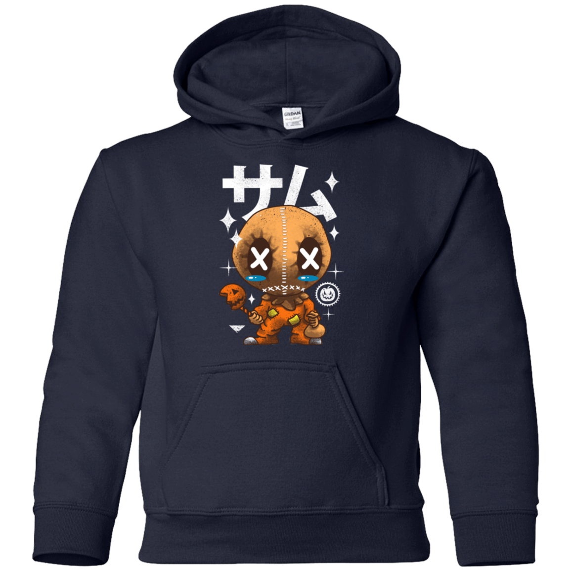 Sweatshirts Navy / YS Kawaii Pumpkin Youth Hoodie