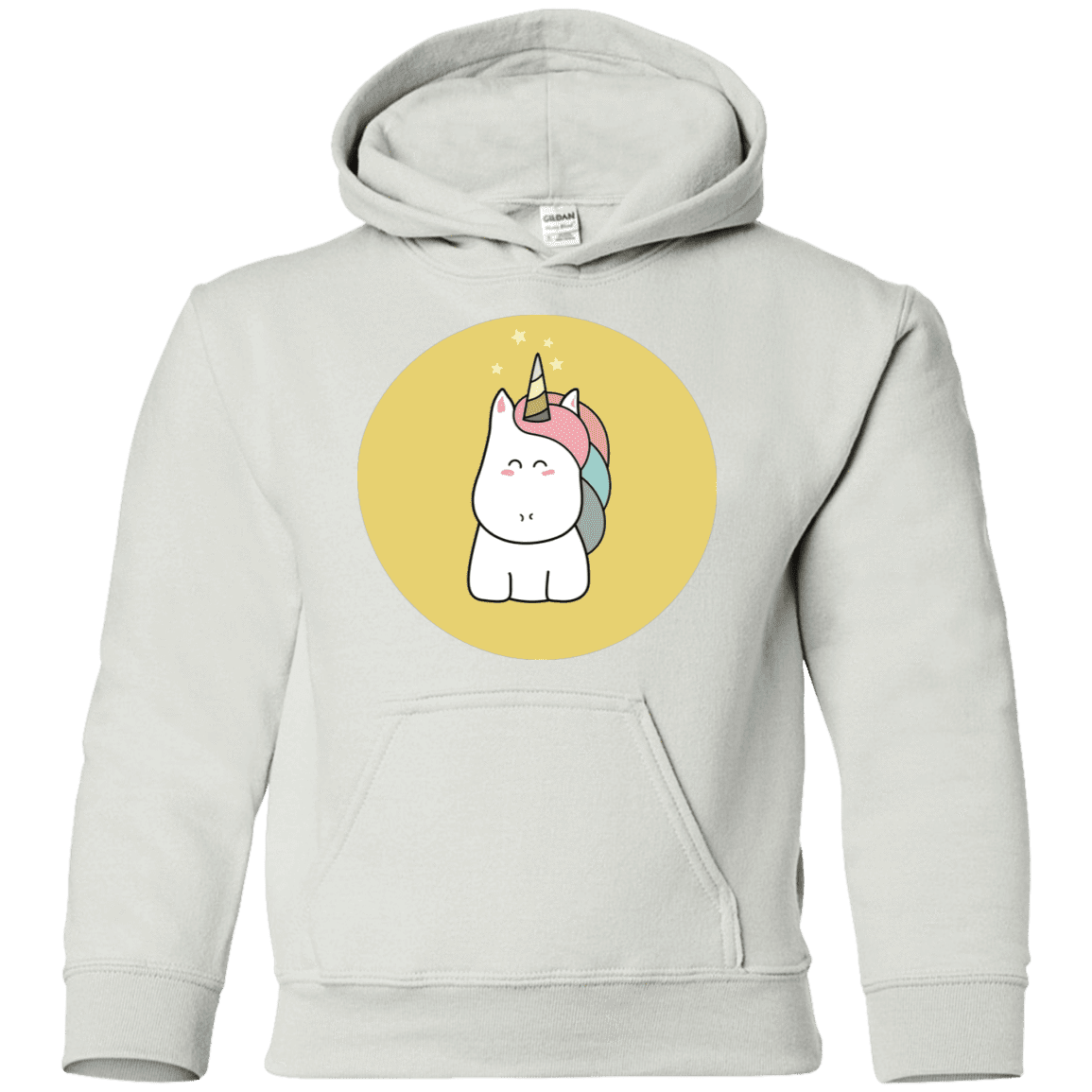 Sweatshirts White / YS Kawaii Unicorn Youth Hoodie