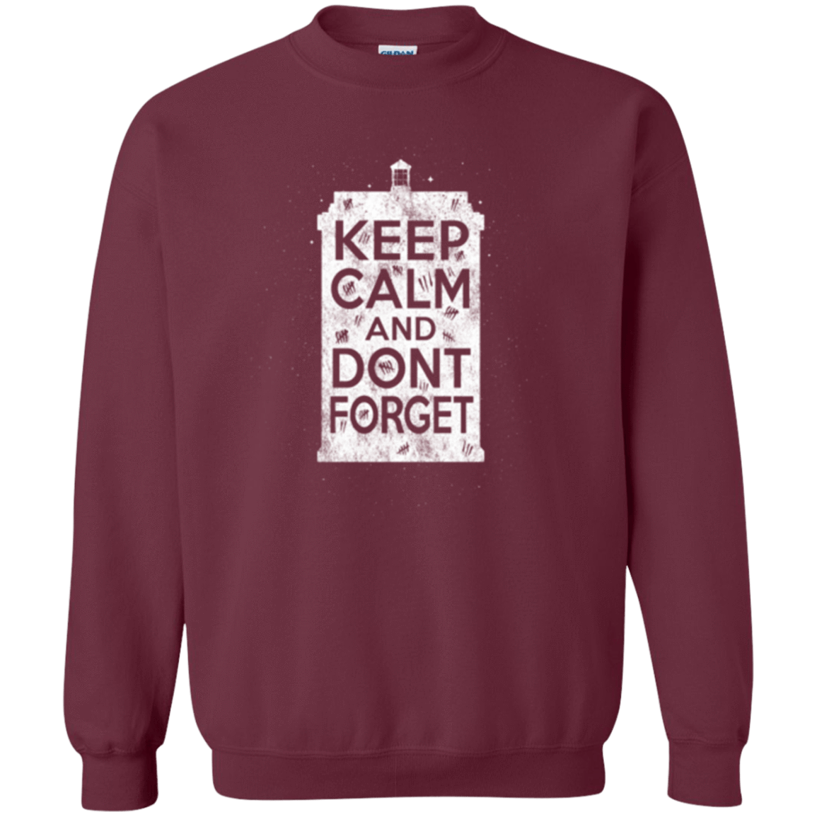 Sweatshirts Maroon / Small KCDF Tardis Crewneck Sweatshirt
