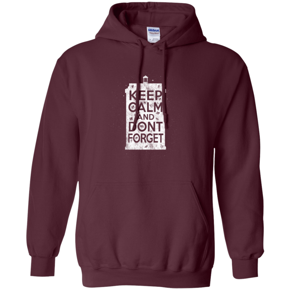 Sweatshirts Maroon / Small KCDF Tardis Pullover Hoodie