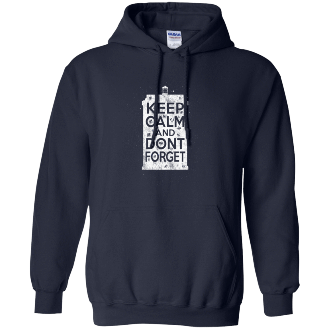 Sweatshirts Navy / Small KCDF Tardis Pullover Hoodie