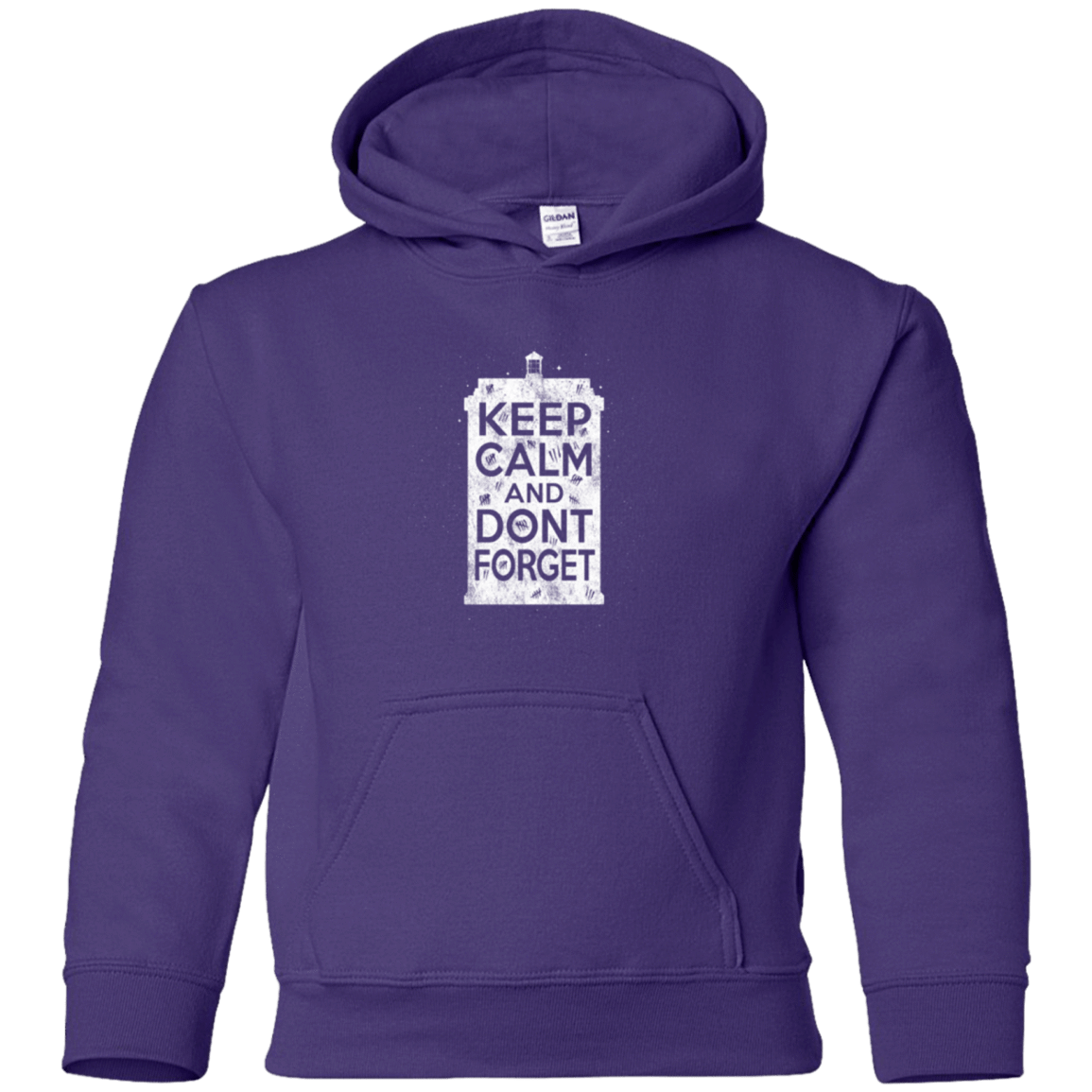 Sweatshirts Purple / YS KCDF Tardis Youth Hoodie