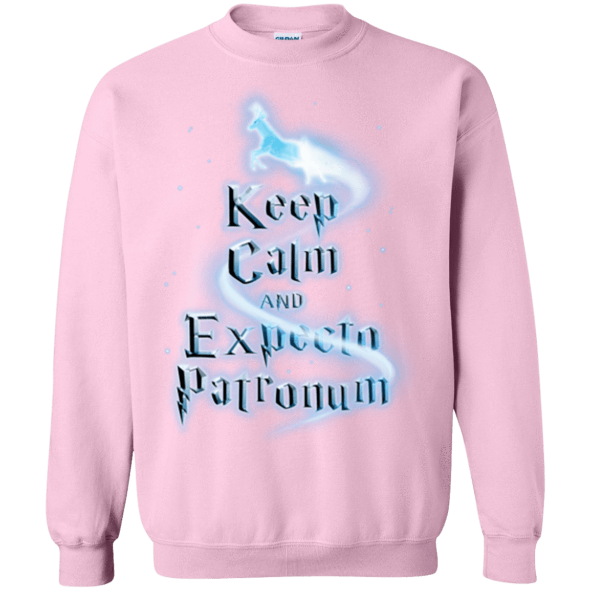 Sweatshirts Light Pink / Small Keep Calm and Expecto Patronum Crewneck Sweatshirt