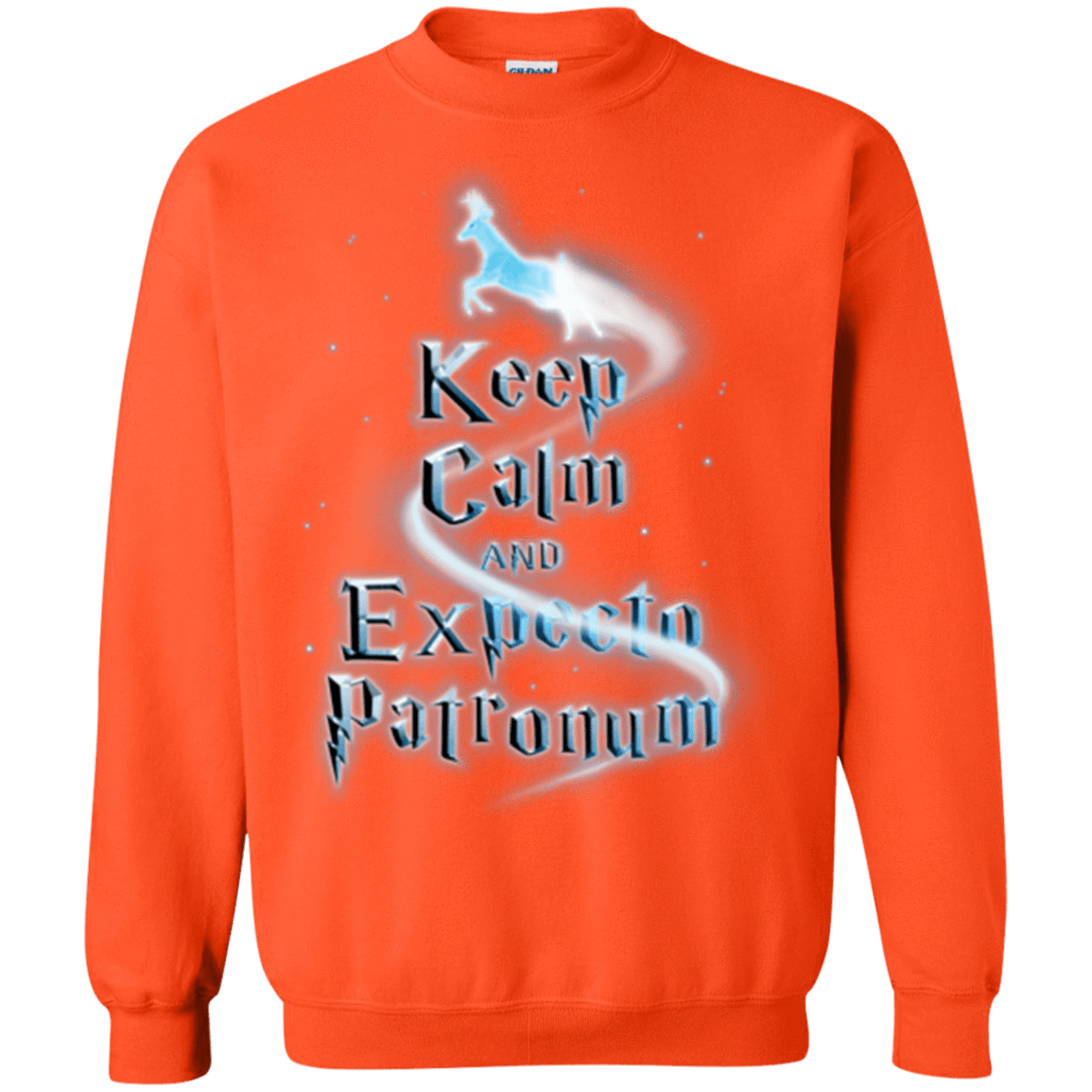 Sweatshirts Orange / Small Keep Calm and Expecto Patronum Crewneck Sweatshirt