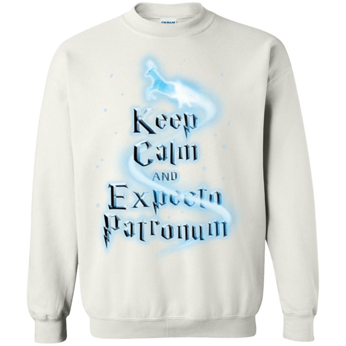 Sweatshirts White / Small Keep Calm and Expecto Patronum Crewneck Sweatshirt