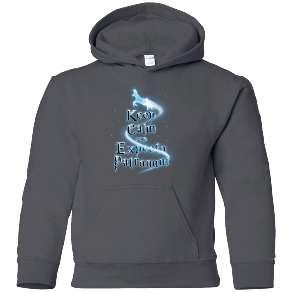 Sweatshirts Charcoal / YS Keep Calm and Expecto Patronum Youth Hoodie