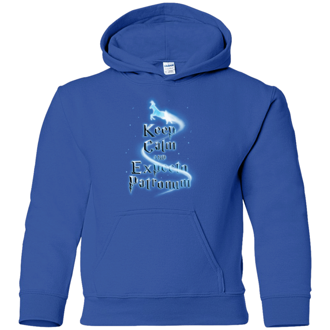 Sweatshirts Royal / YS Keep Calm and Expecto Patronum Youth Hoodie