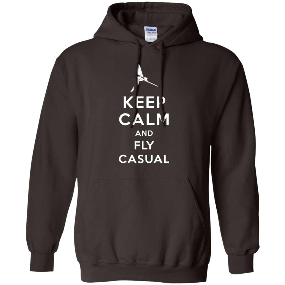 Keep Calm and Fly Casual Pullover Hoodie
