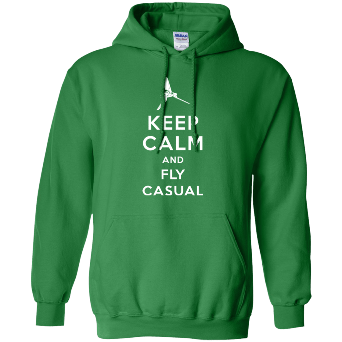 Sweatshirts Irish Green / Small Keep Calm and Fly Casual Pullover Hoodie