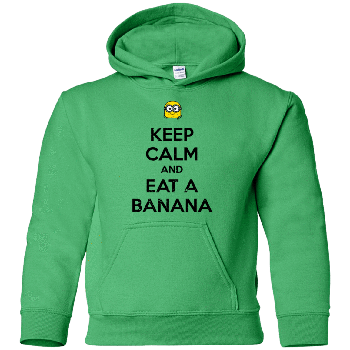 Sweatshirts Irish Green / YS Keep Calm Banana Youth Hoodie