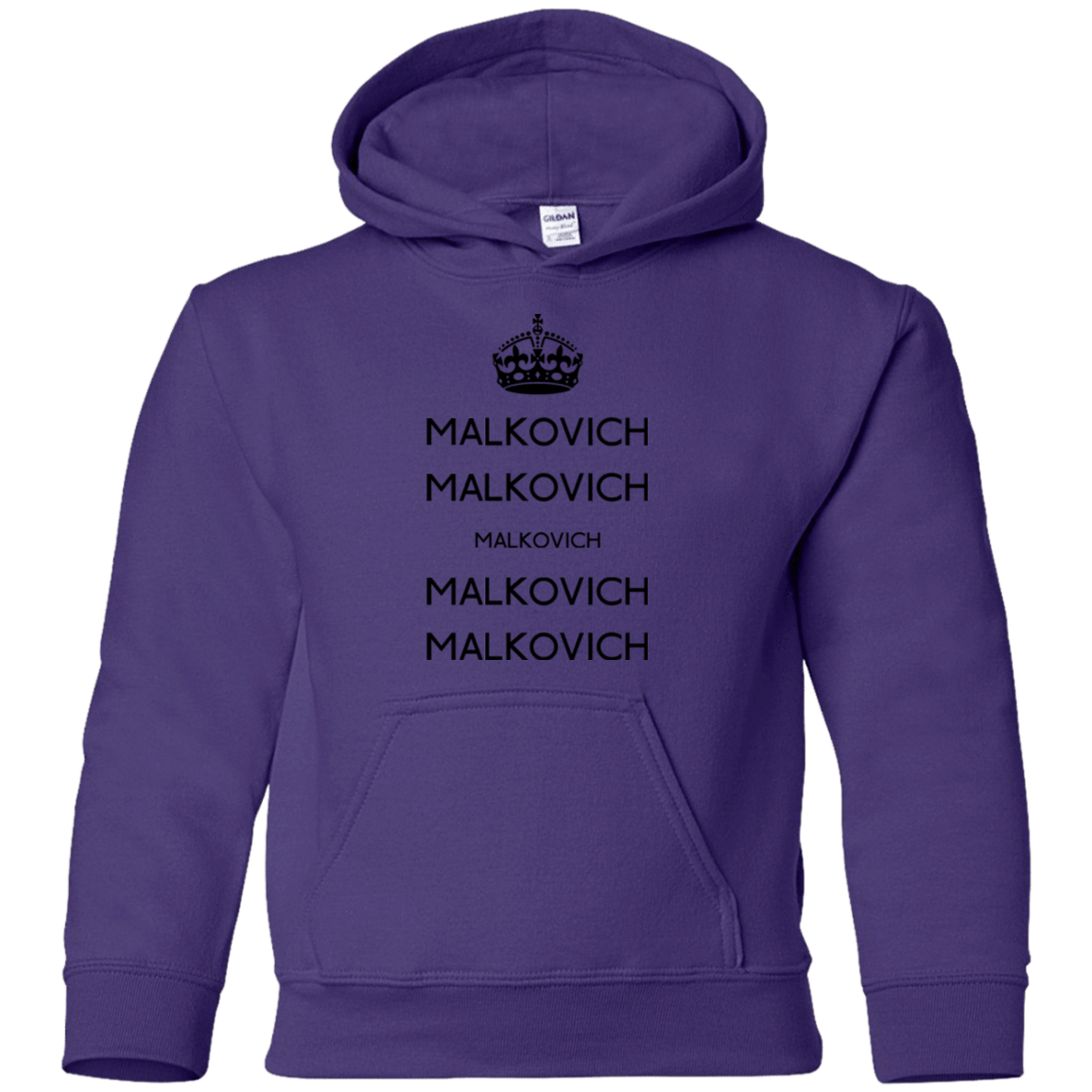 Sweatshirts Purple / YS Keep Calm Malkovich Youth Hoodie