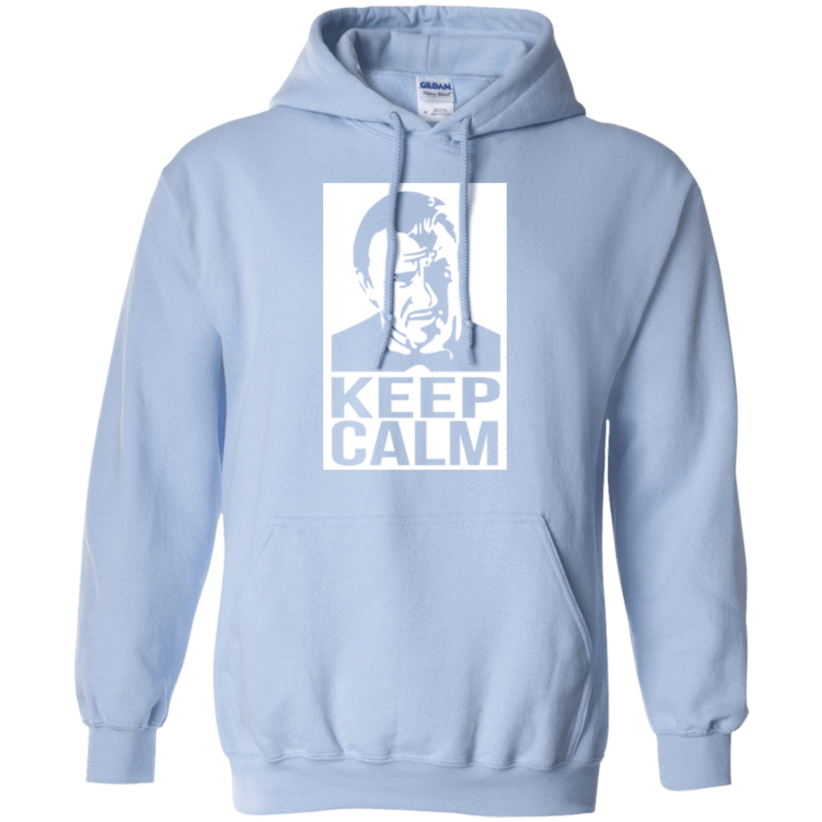 Sweatshirts Light Blue / Small Keep Calm Mr. Wolf Pullover Hoodie