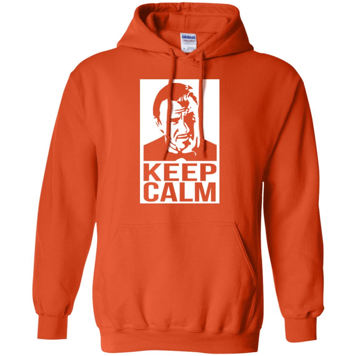Sweatshirts Orange / Small Keep Calm Mr. Wolf Pullover Hoodie