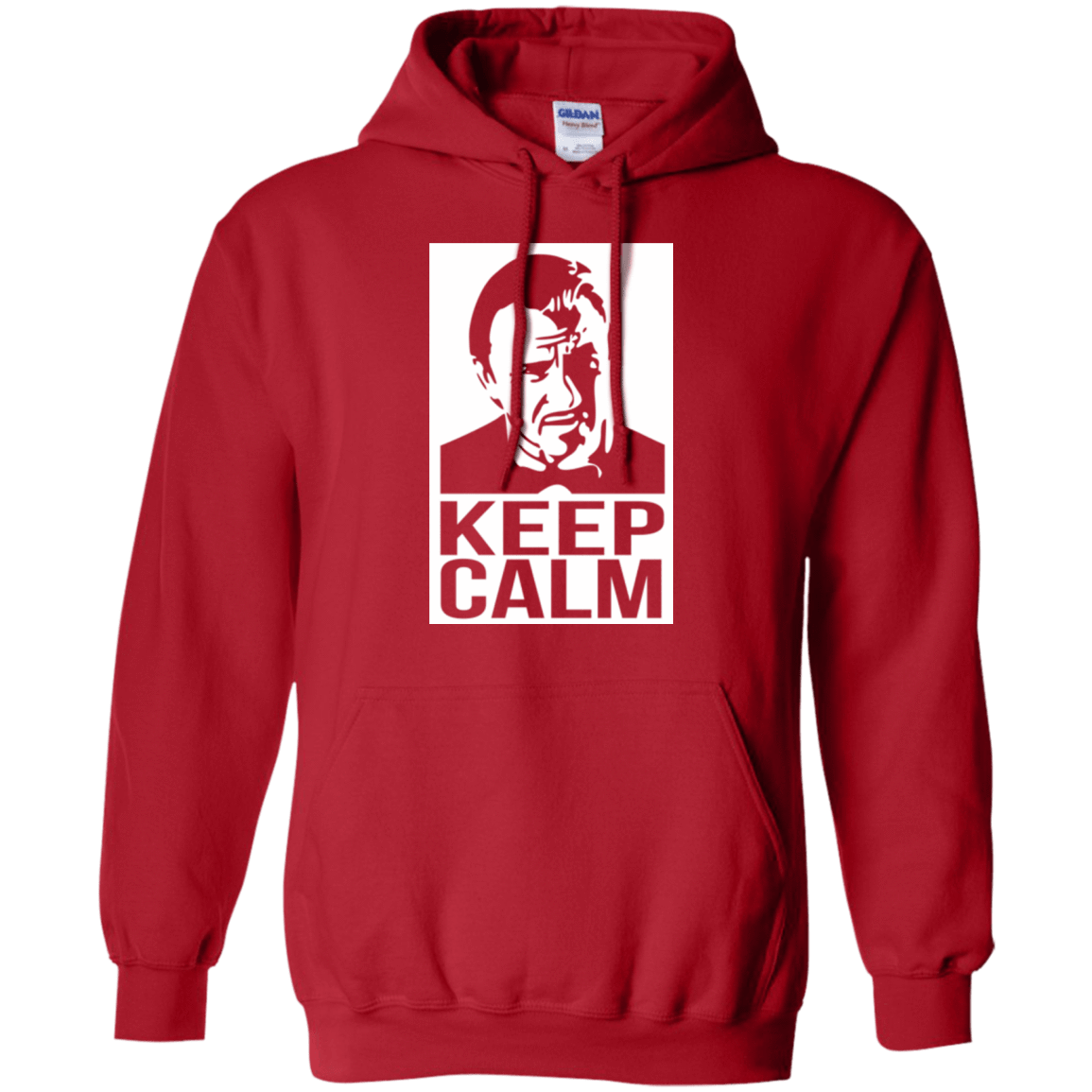 Sweatshirts Red / Small Keep Calm Mr. Wolf Pullover Hoodie