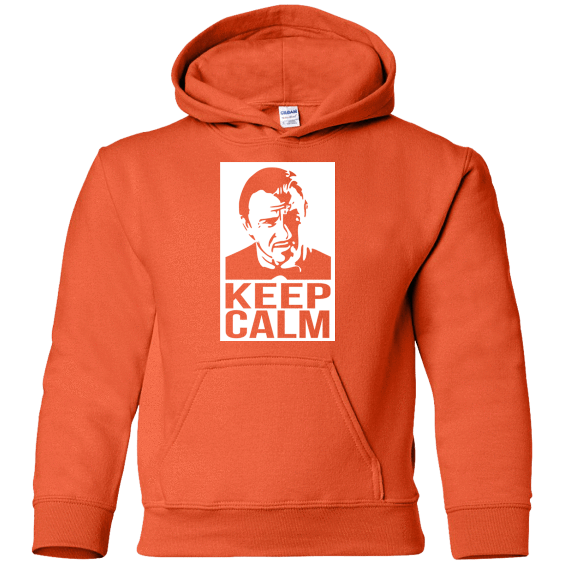Sweatshirts Orange / YS Keep Calm Mr. Wolf Youth Hoodie