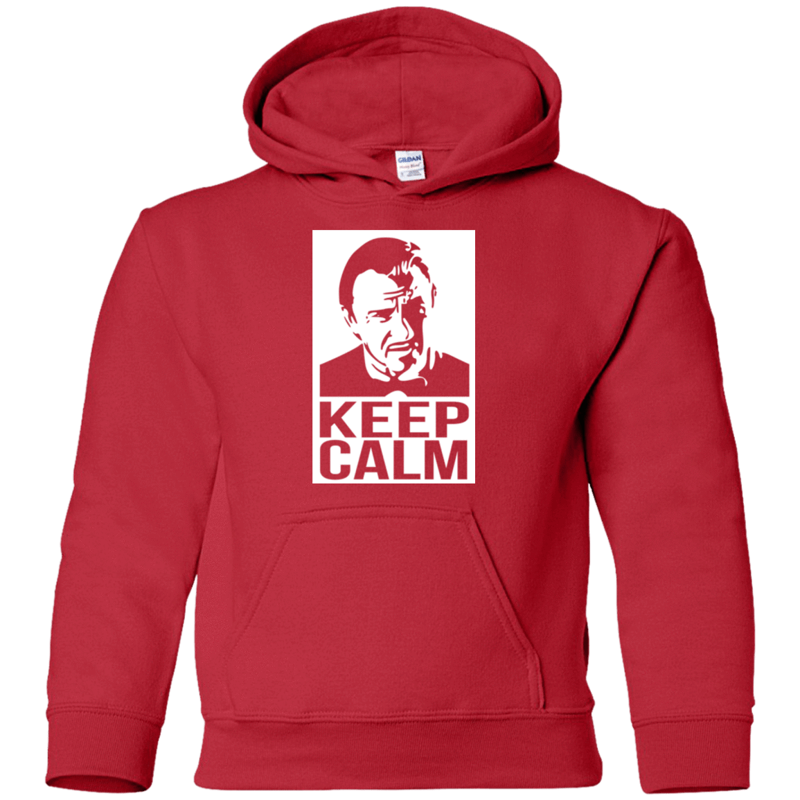 Sweatshirts Red / YS Keep Calm Mr. Wolf Youth Hoodie