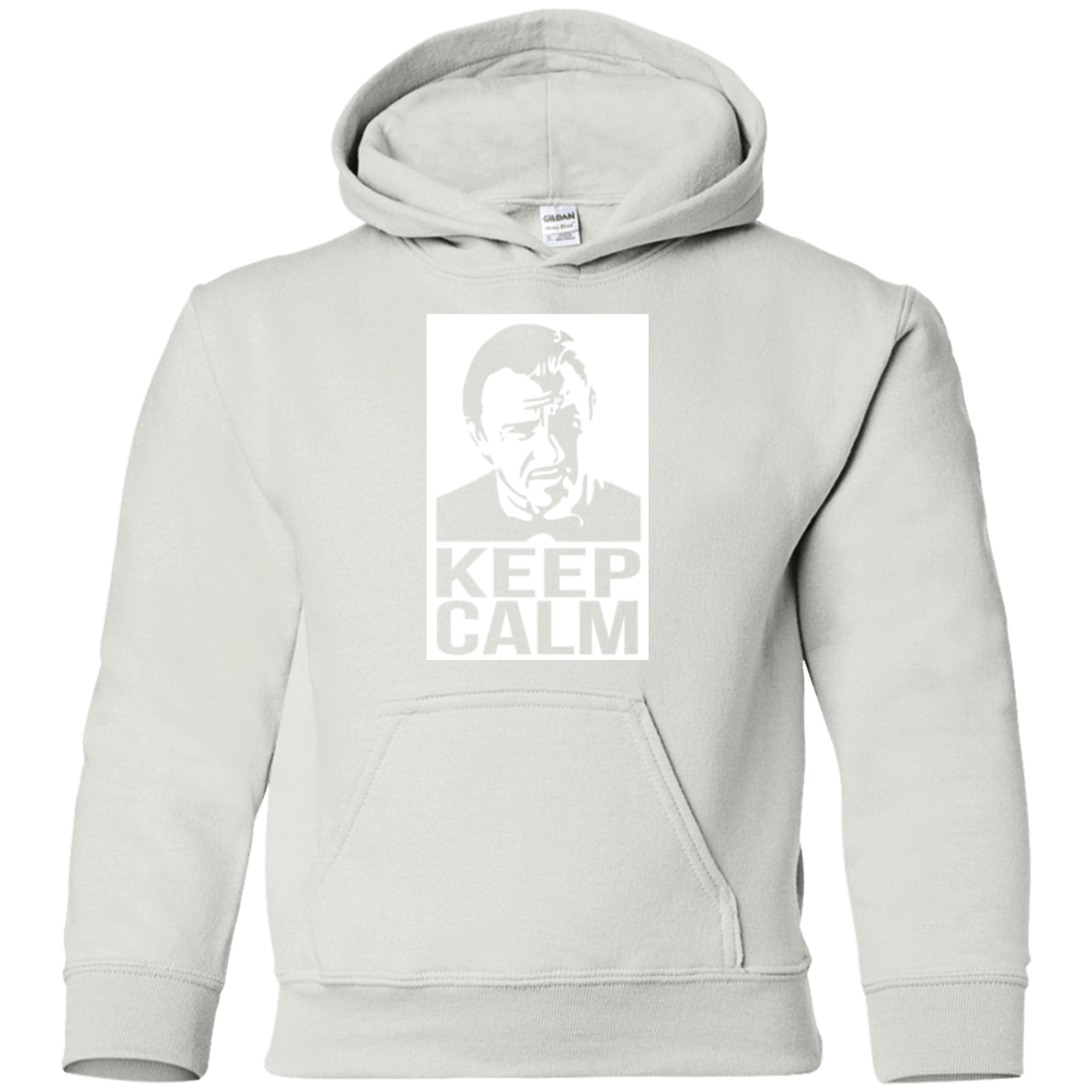 Sweatshirts White / YS Keep Calm Mr. Wolf Youth Hoodie