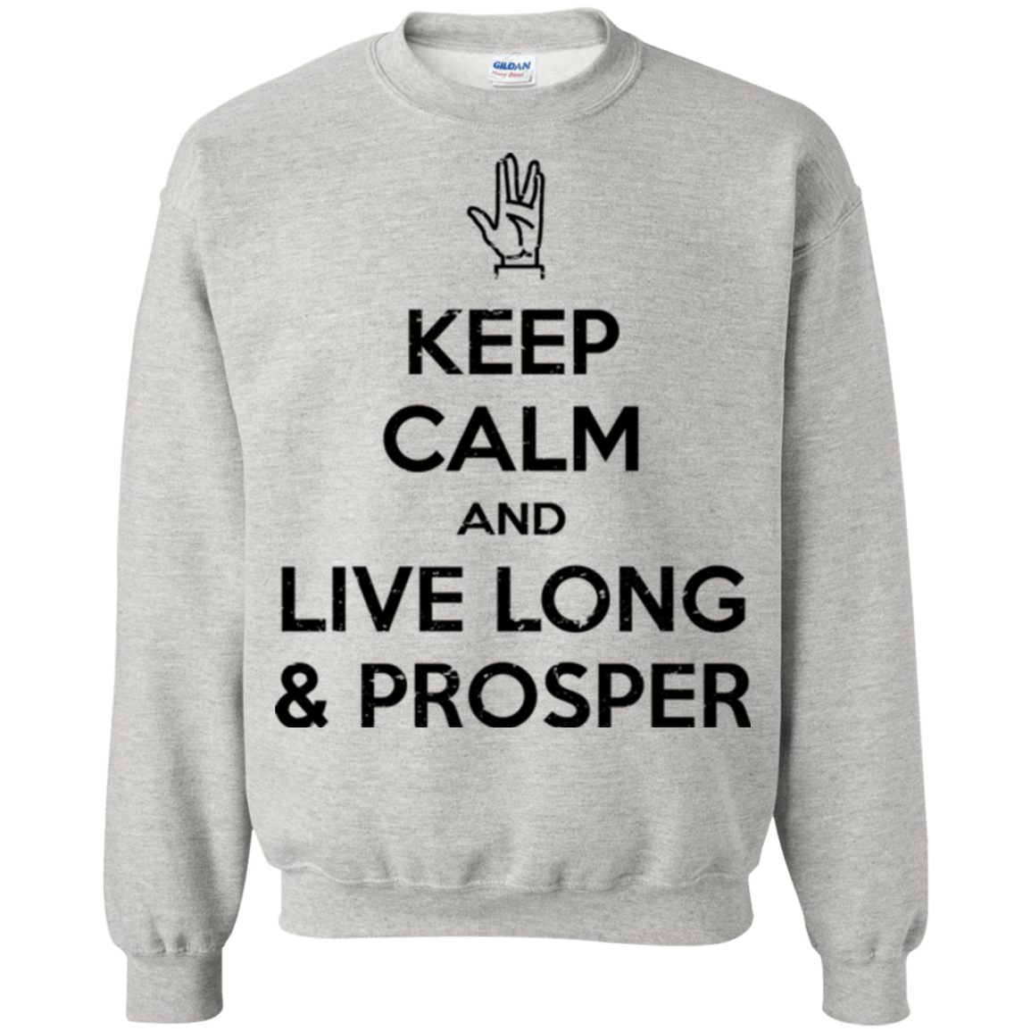 Sweatshirts Ash / Small Keep calm prosper Crewneck Sweatshirt