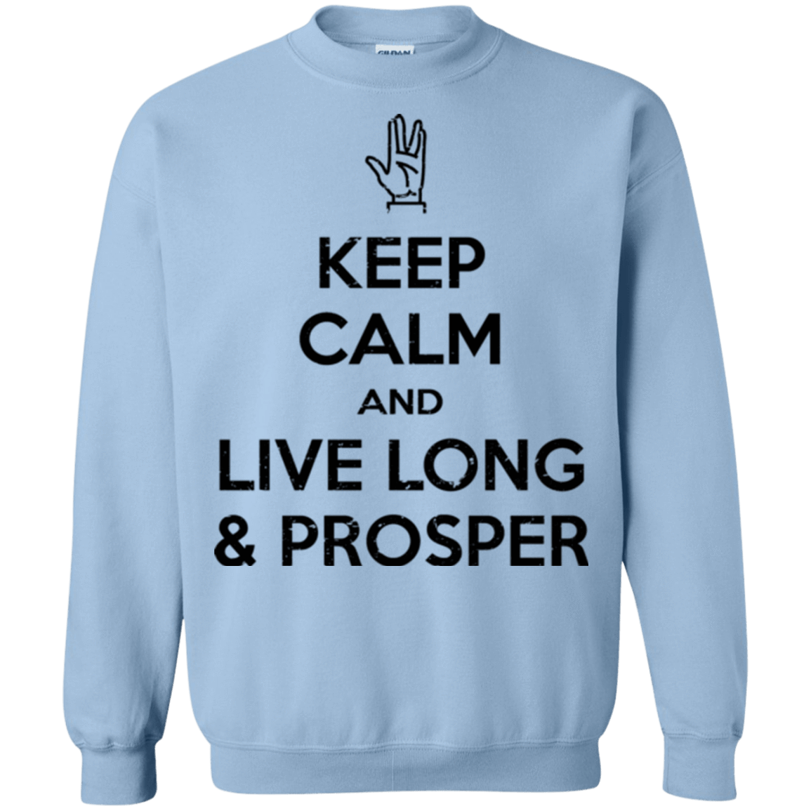 Sweatshirts Light Blue / Small Keep calm prosper Crewneck Sweatshirt