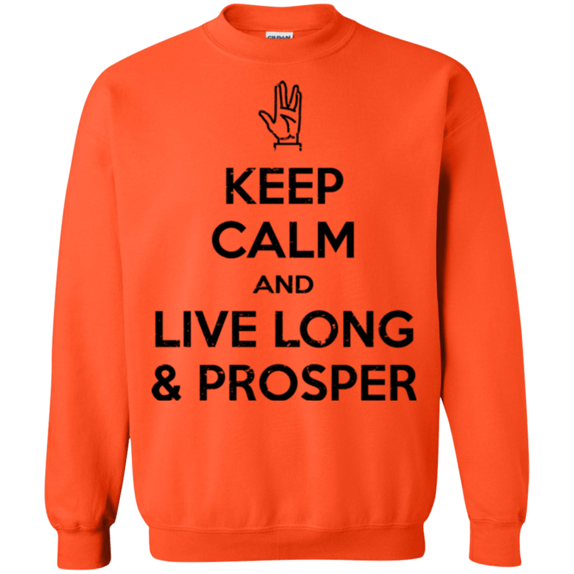 Sweatshirts Orange / Small Keep calm prosper Crewneck Sweatshirt
