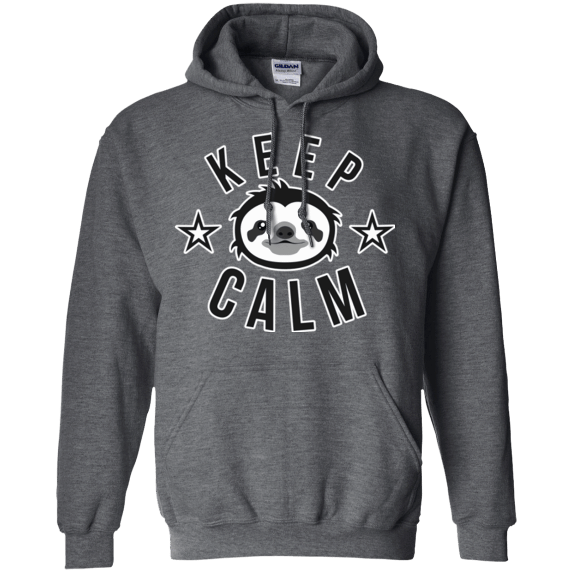 Sweatshirts Dark Heather / Small Keep Calm Pullover Hoodie