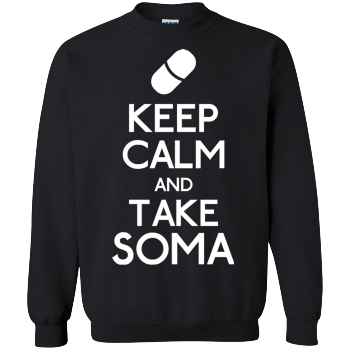 Sweatshirts Black / Small Keep Calm Soma Crewneck Sweatshirt