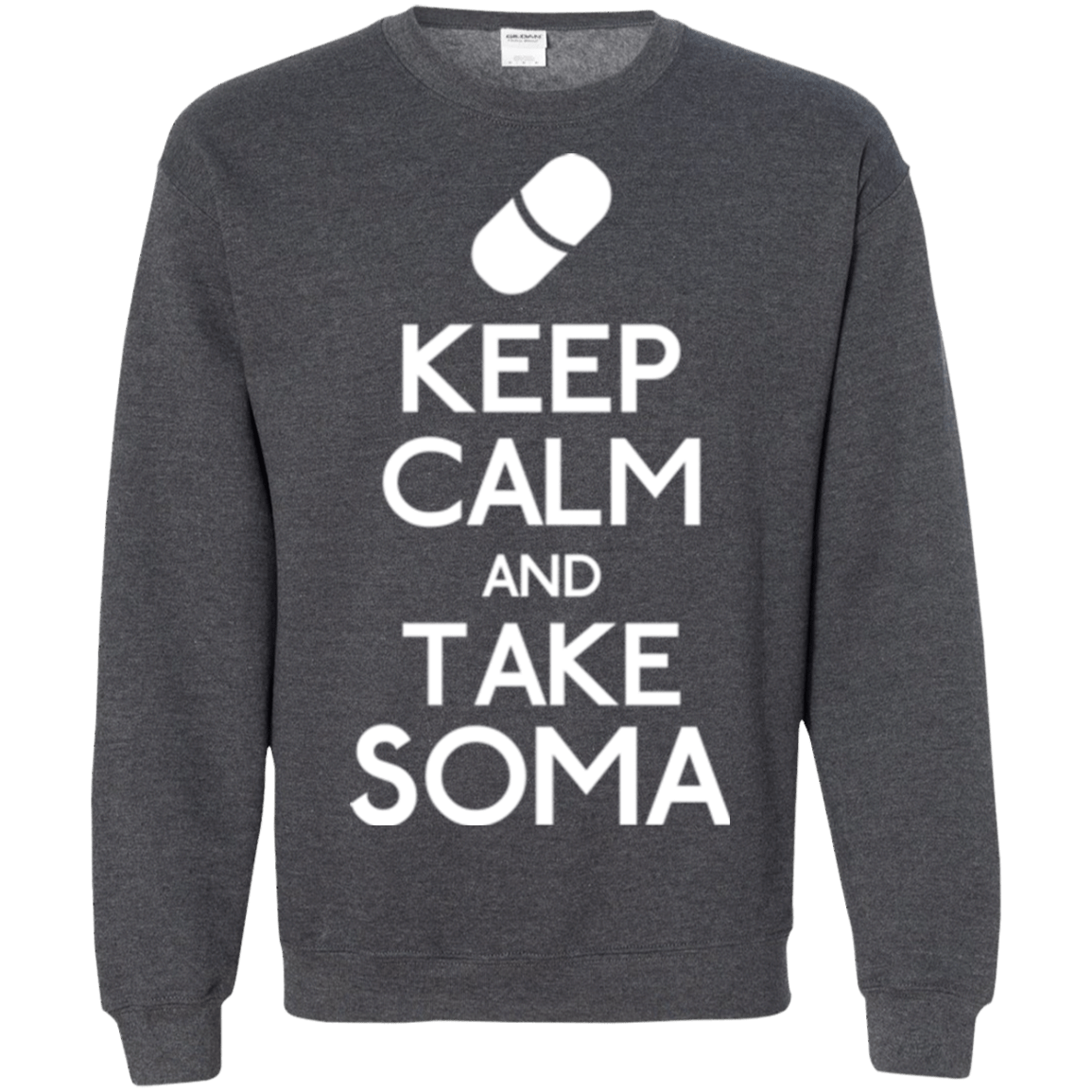 Sweatshirts Dark Heather / Small Keep Calm Soma Crewneck Sweatshirt