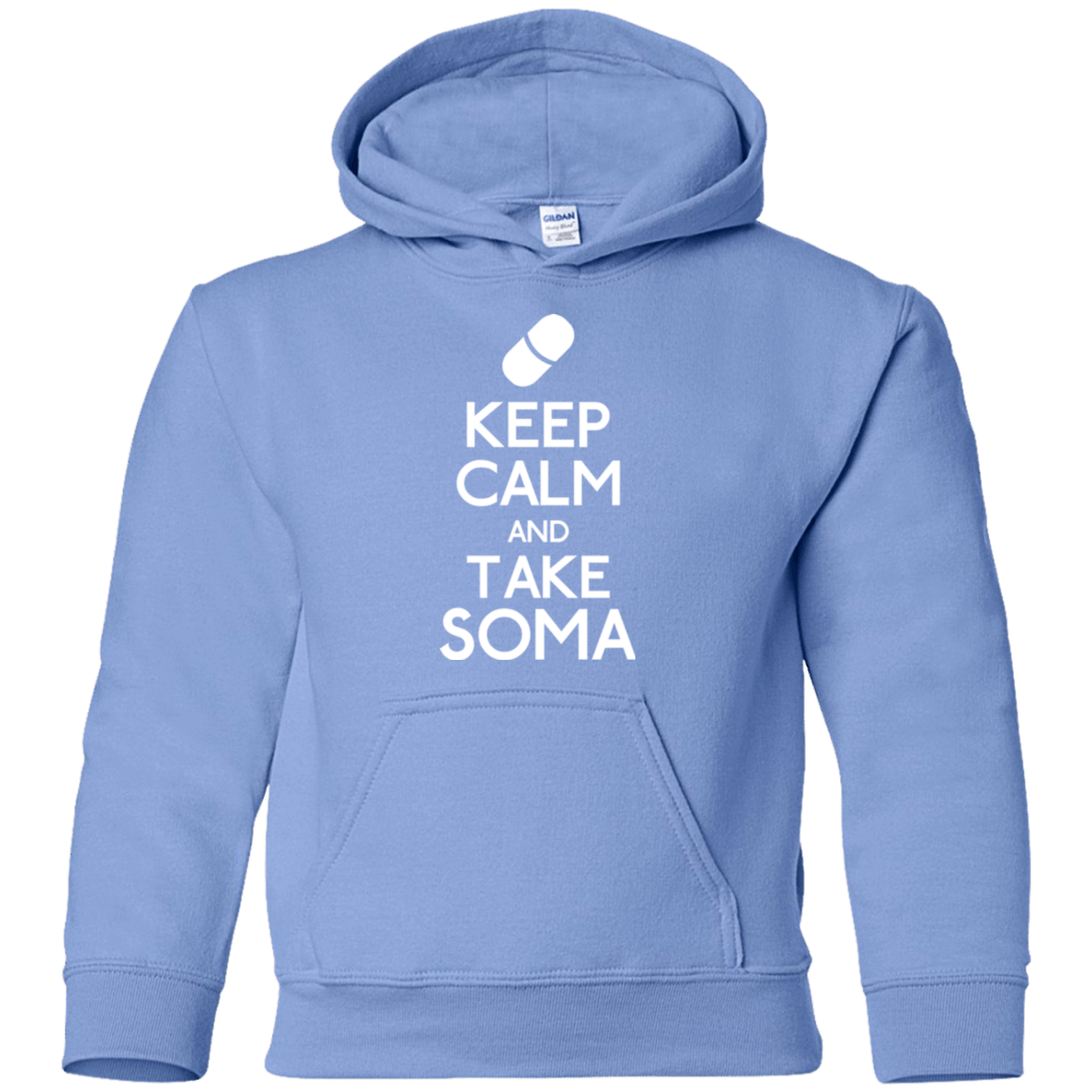 Sweatshirts Carolina Blue / YS Keep Calm Soma Youth Hoodie