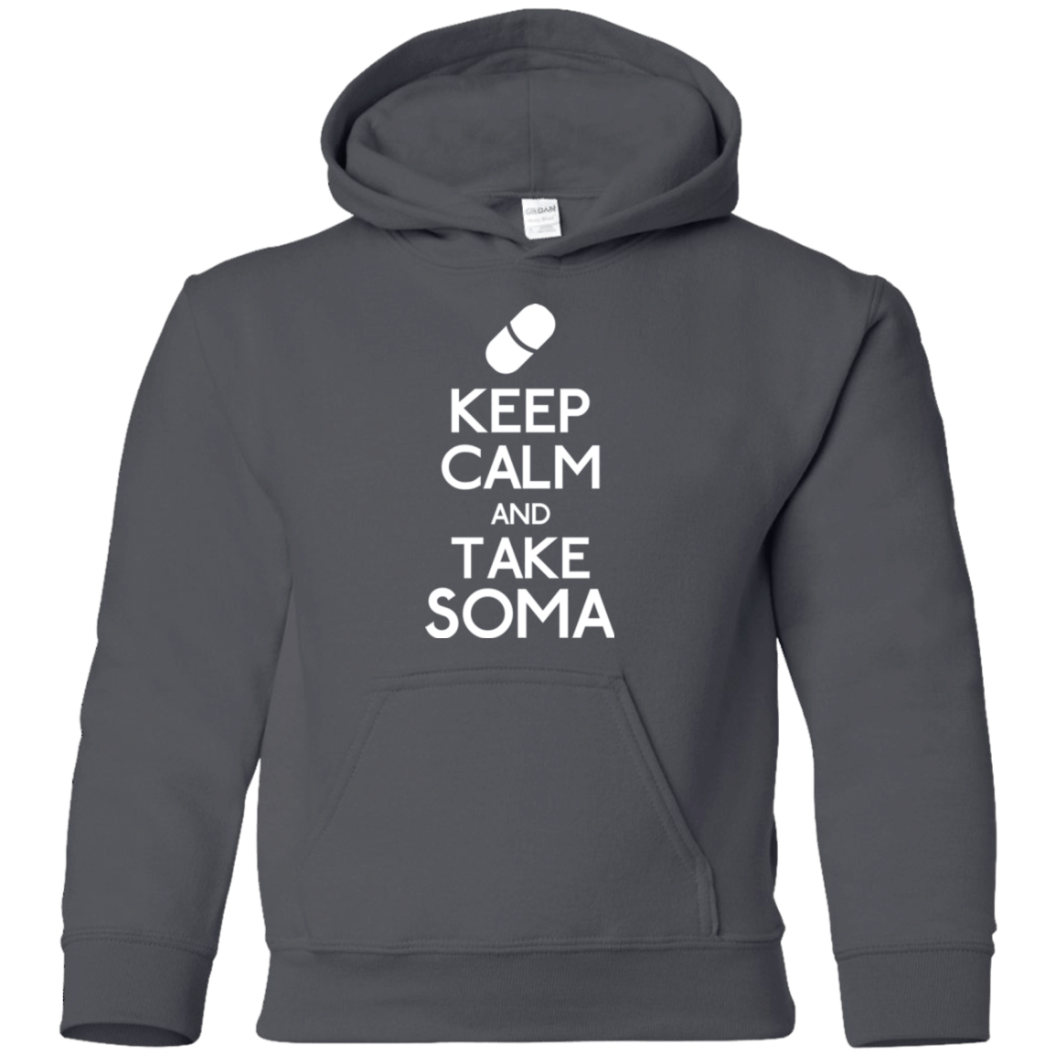 Sweatshirts Charcoal / YS Keep Calm Soma Youth Hoodie
