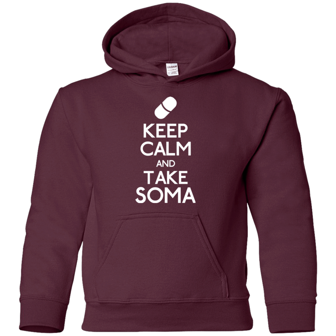 Sweatshirts Maroon / YS Keep Calm Soma Youth Hoodie
