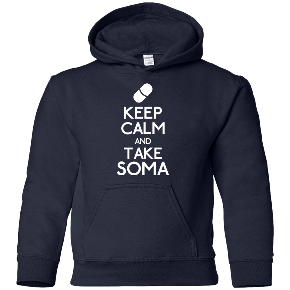 Sweatshirts Navy / YS Keep Calm Soma Youth Hoodie