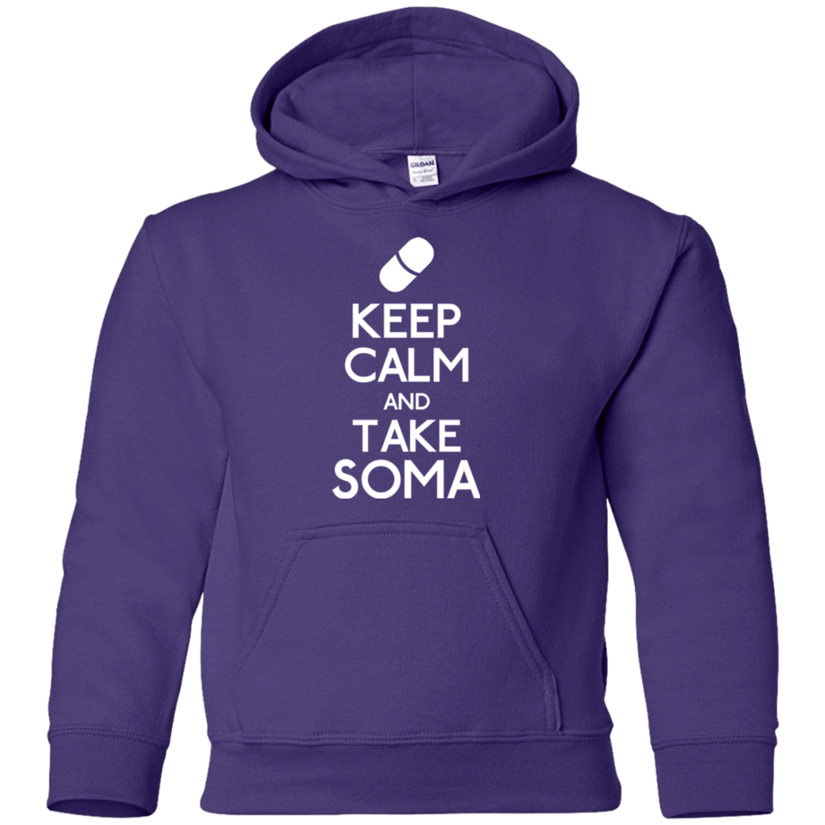Sweatshirts Purple / YS Keep Calm Soma Youth Hoodie