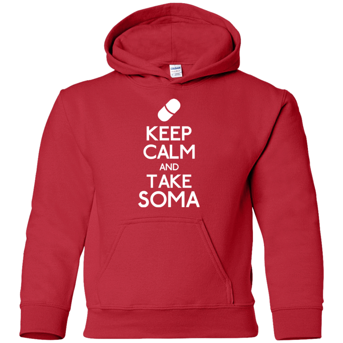 Sweatshirts Red / YS Keep Calm Soma Youth Hoodie