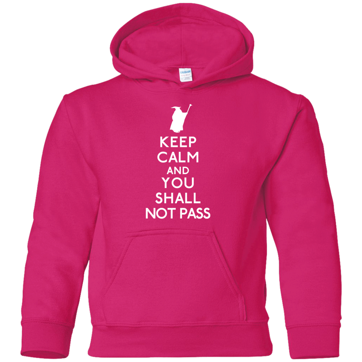 Sweatshirts Heliconia / YS Keep Calm You Shall Not Pass Youth Hoodie