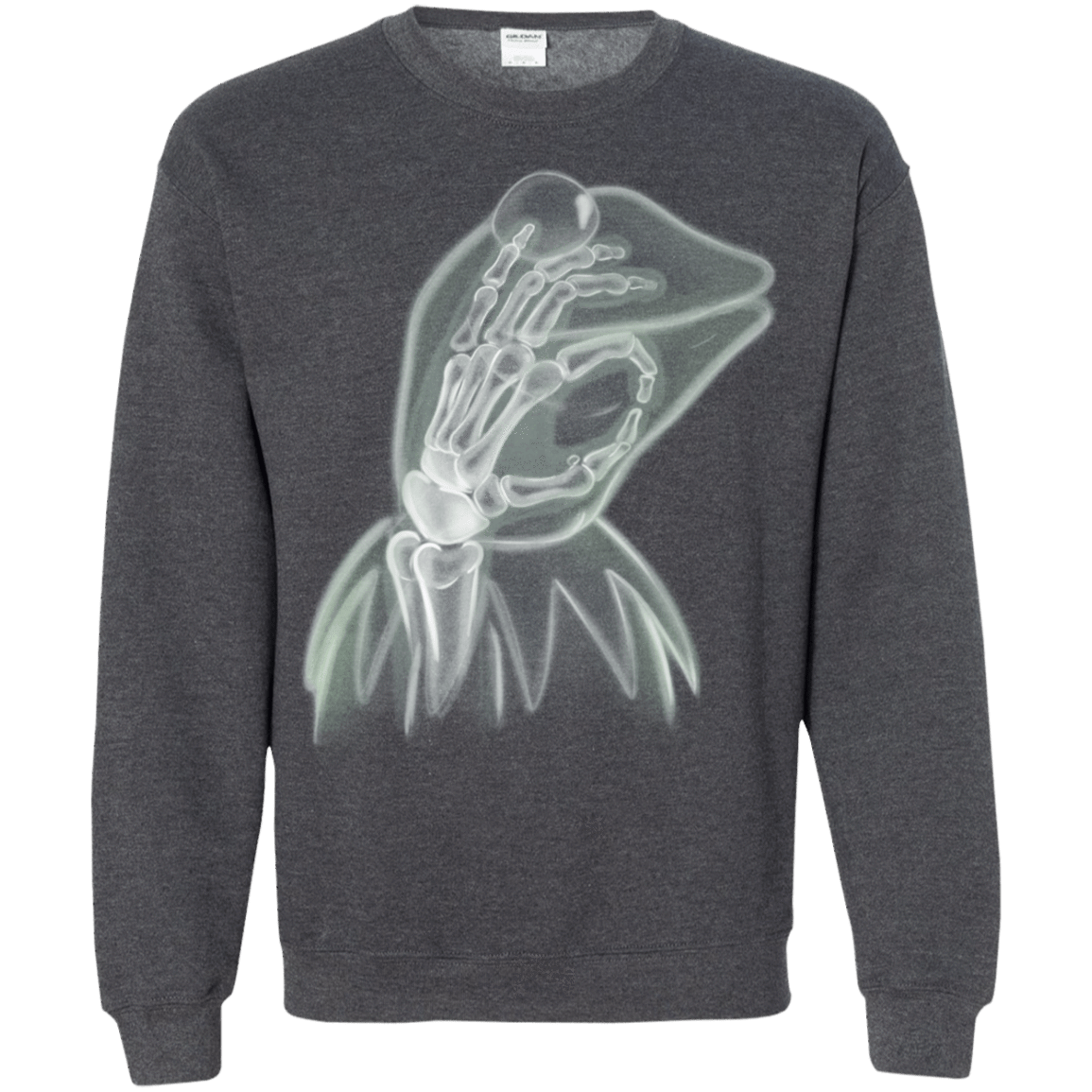 Sweatshirts Dark Heather / S Kermit the Troll Crewneck Sweatshirt