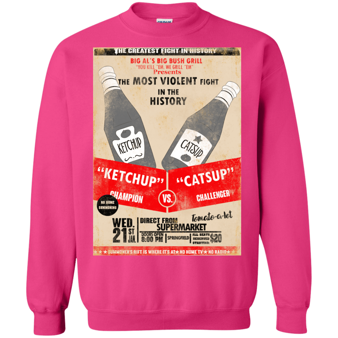 Sweatshirts Heliconia / S Ketchup vs Catsup Crewneck Sweatshirt