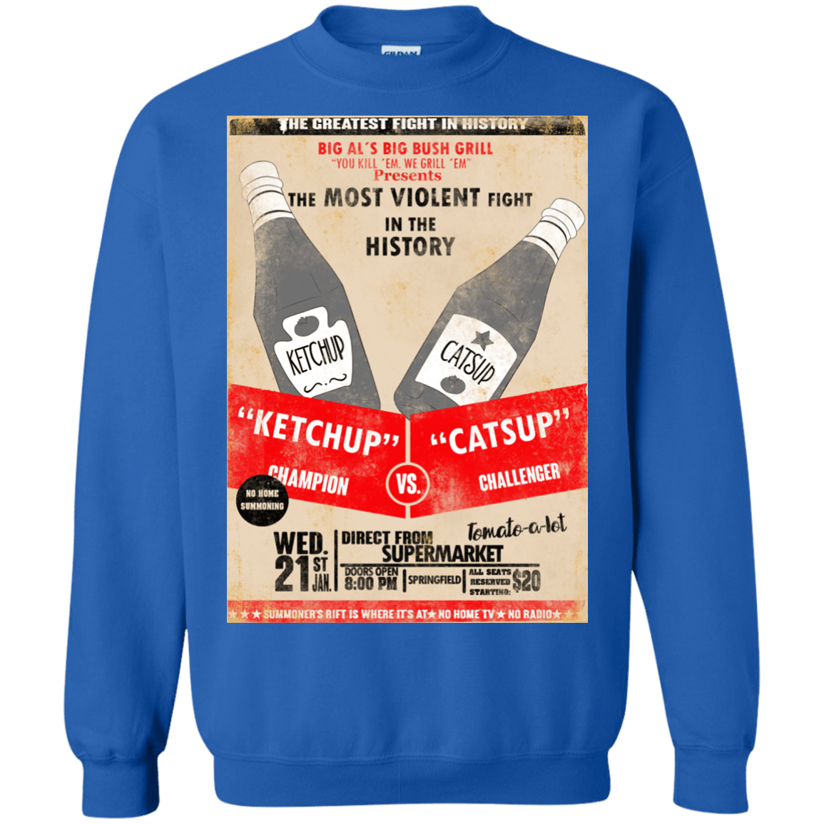 Sweatshirts Royal / S Ketchup vs Catsup Crewneck Sweatshirt