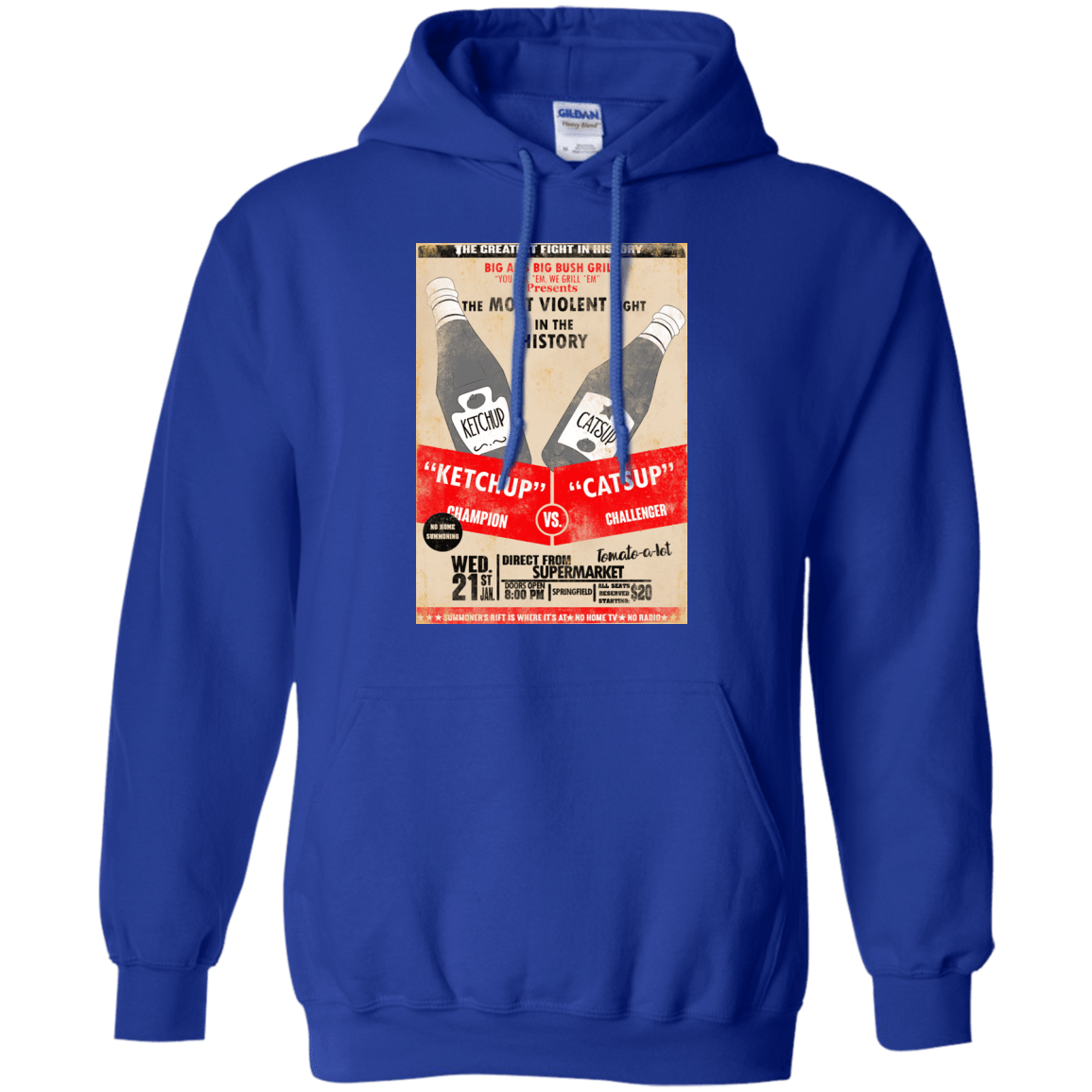 Sweatshirts Royal / S Ketchup vs Catsup Pullover Hoodie