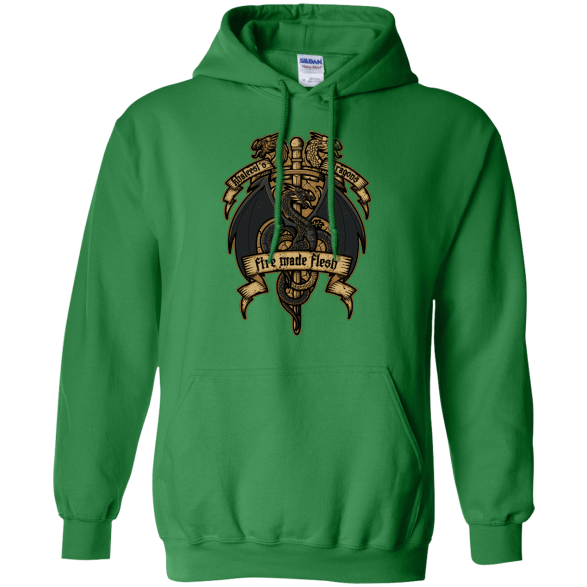 Sweatshirts Irish Green / Small KHALEESIS DRAGONS Pullover Hoodie