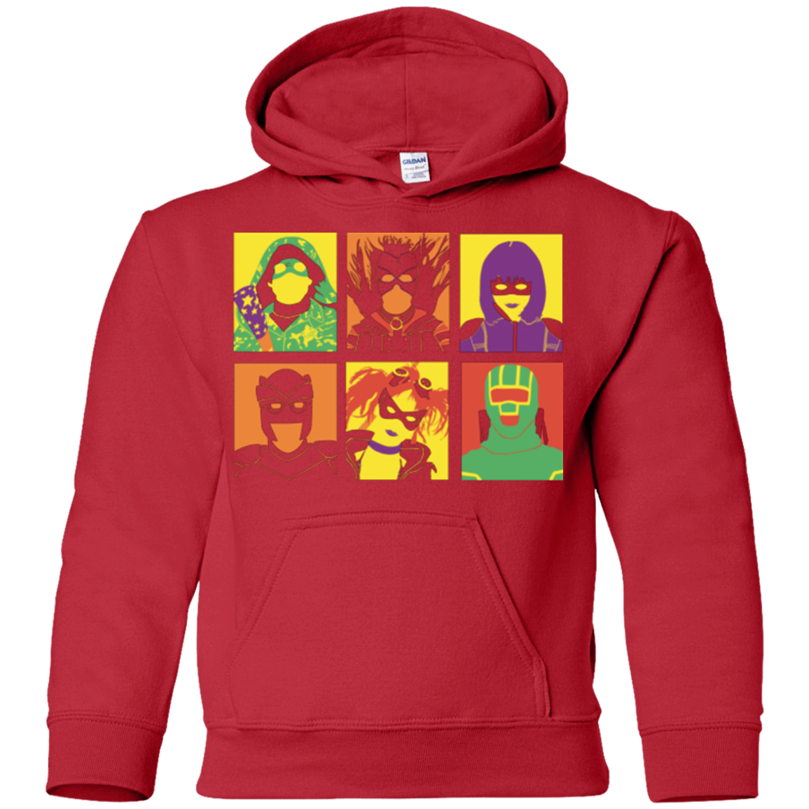 Sweatshirts Red / YS Kick Ass pop Youth Hoodie