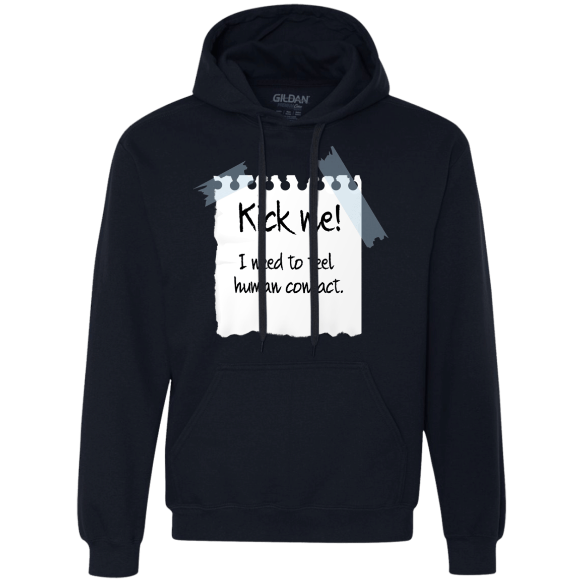 Sweatshirts Navy / Small Kick Me Premium Fleece Hoodie