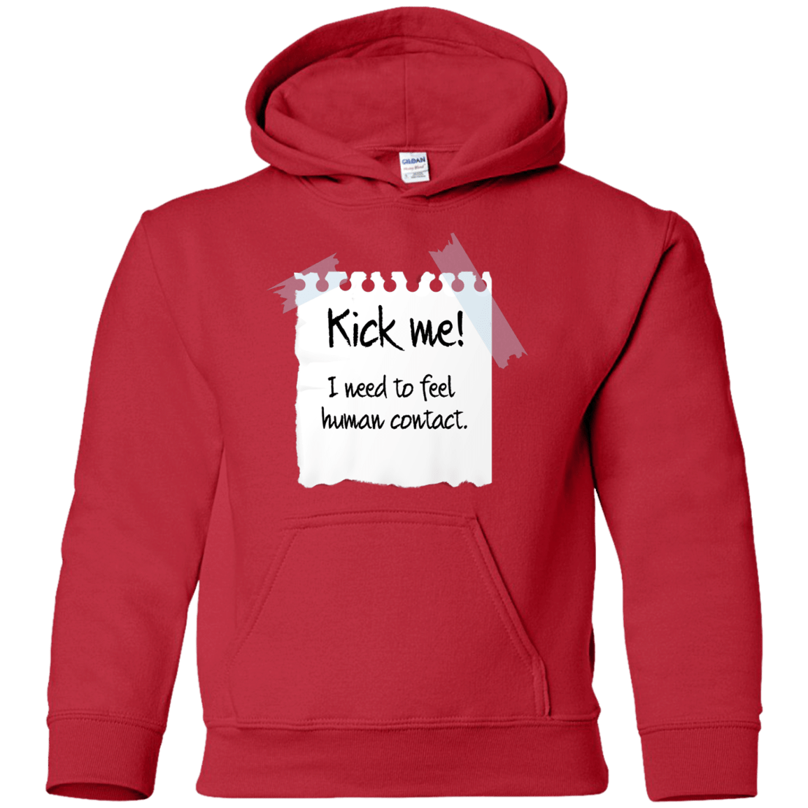 Sweatshirts Red / YS Kick Me Youth Hoodie