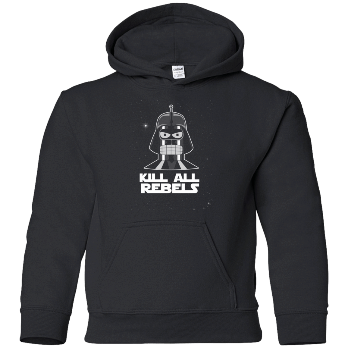 Sweatshirts Black / YS Kill all Rebels Youth Hoodie