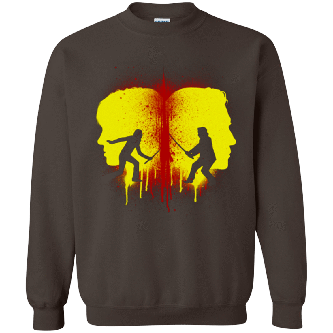 Sweatshirts Dark Chocolate / Small Kill Bill Silhouettes Crewneck Sweatshirt