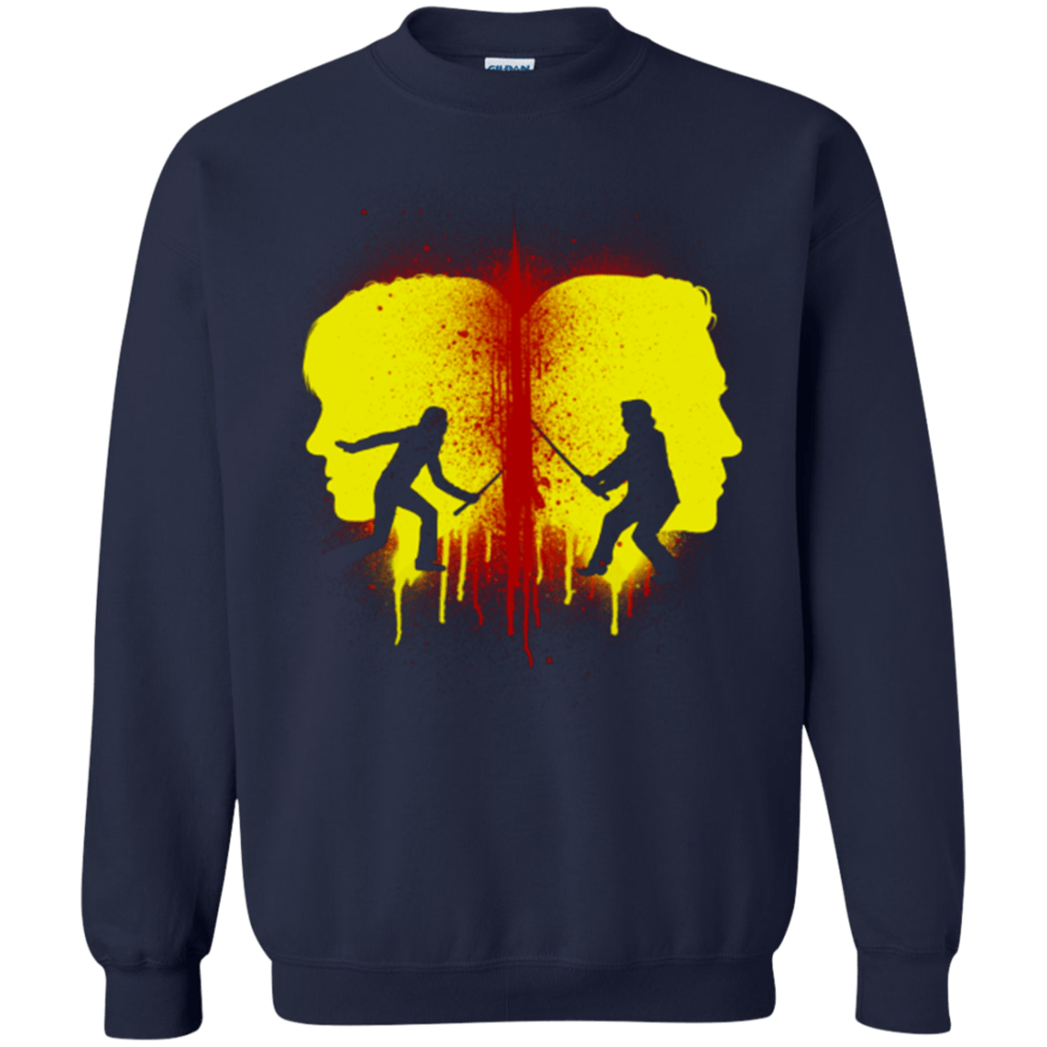 Sweatshirts Navy / Small Kill Bill Silhouettes Crewneck Sweatshirt