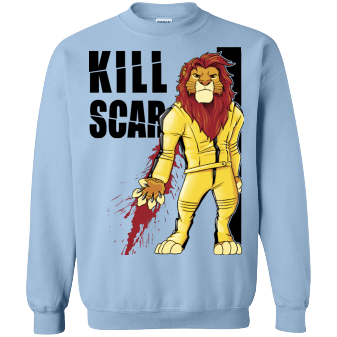 Sweatshirts Light Blue / Small Kill Scar Crewneck Sweatshirt