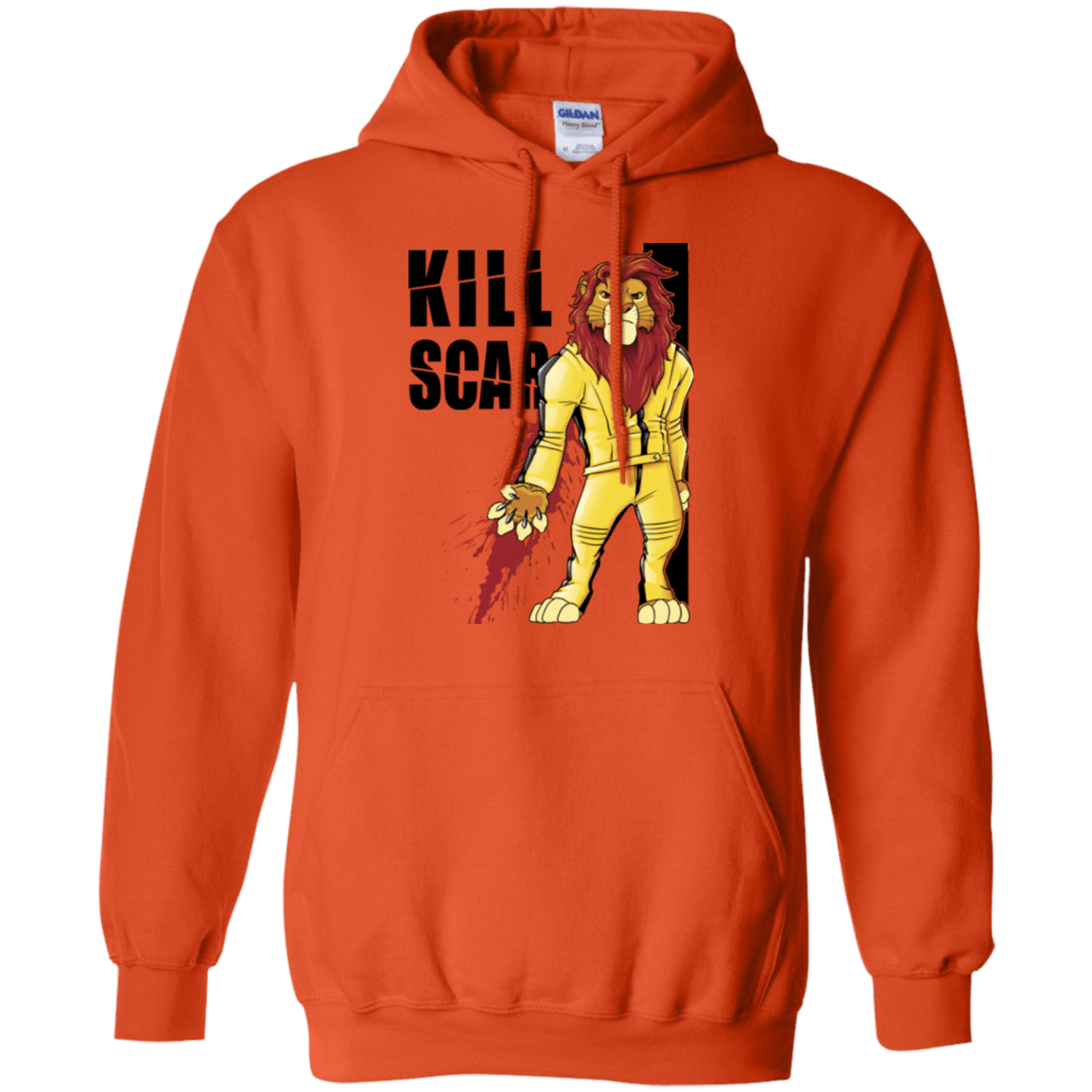 Sweatshirts Orange / Small Kill Scar Pullover Hoodie