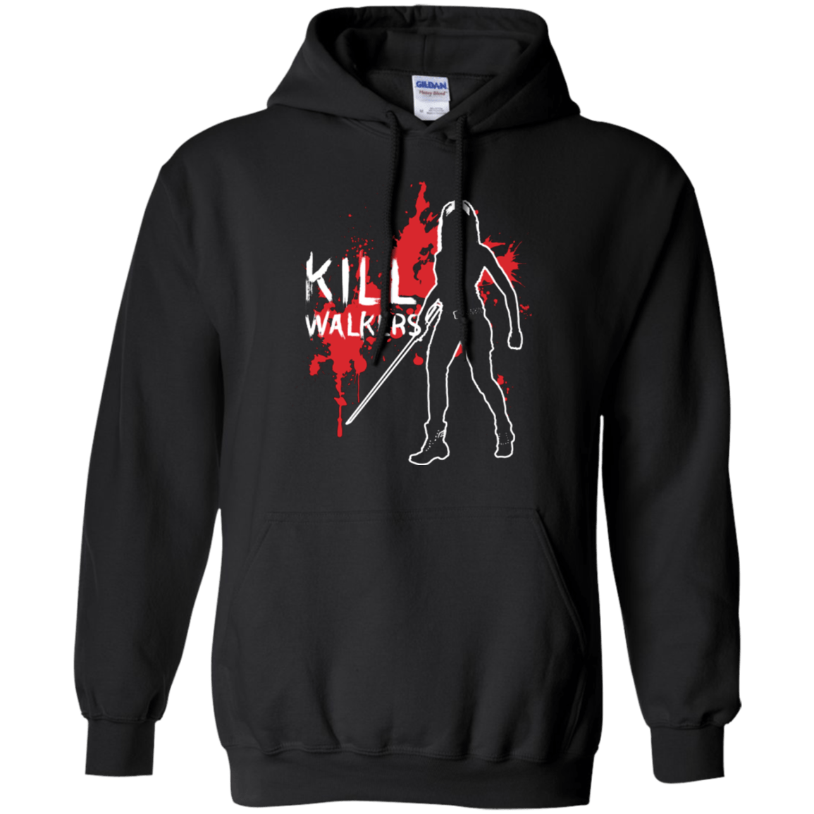 Sweatshirts Black / Small Kill Walkers (sword) Pullover Hoodie