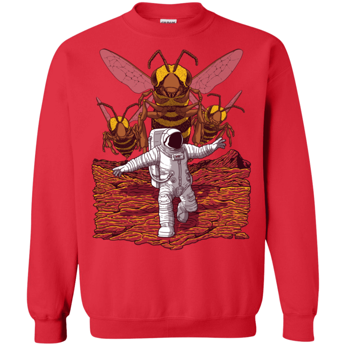 Sweatshirts Red / S Killer Bees on Mars Crewneck Sweatshirt