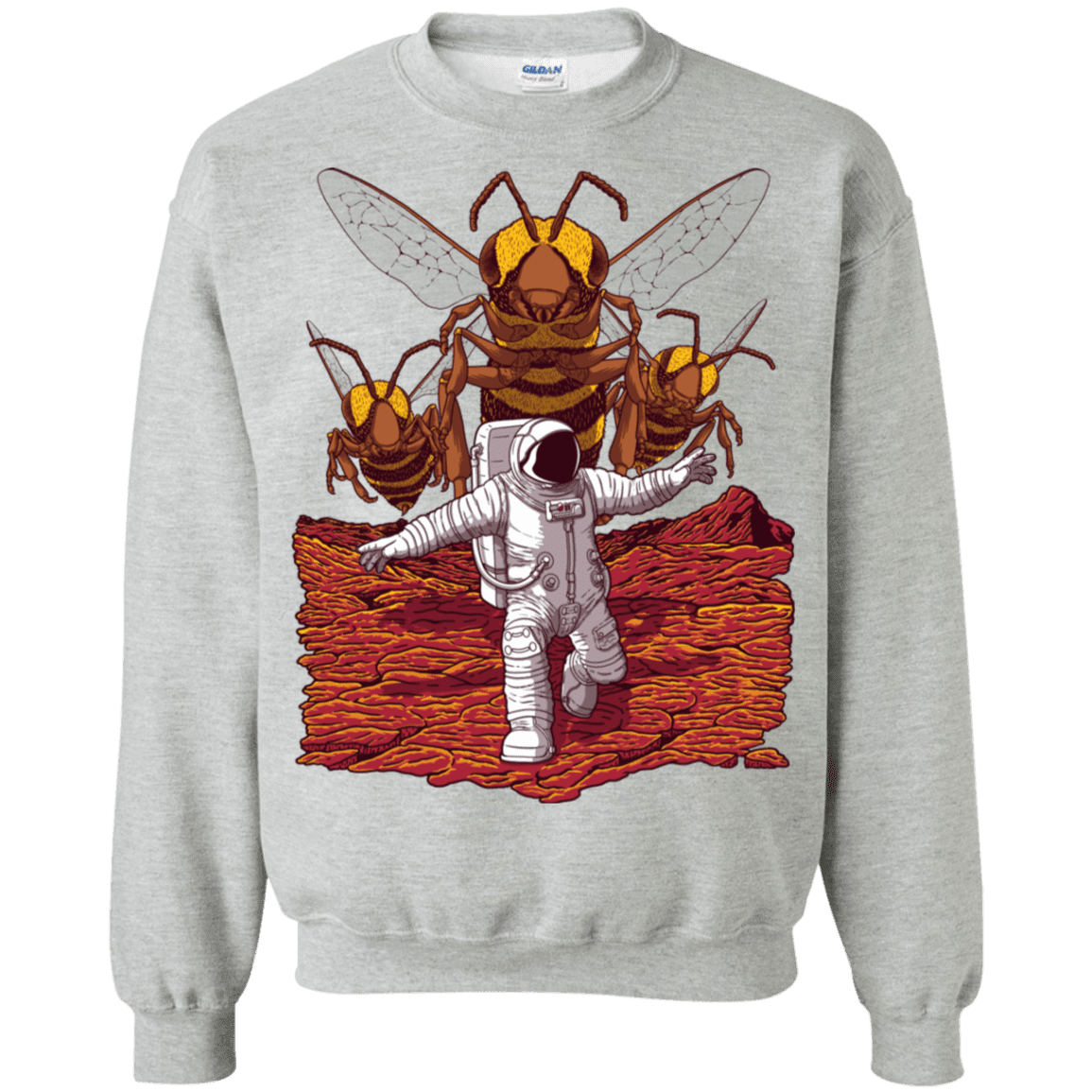 Sweatshirts Sport Grey / S Killer Bees on Mars Crewneck Sweatshirt